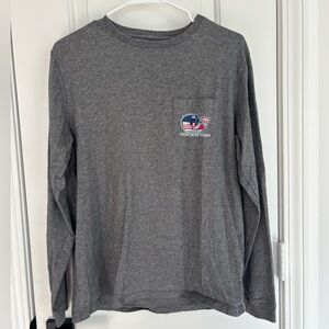 Vineyard vines hockey long sleeve grey tshirt men’s
